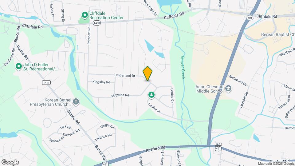 6171 Timberland Dr Map and Location Details