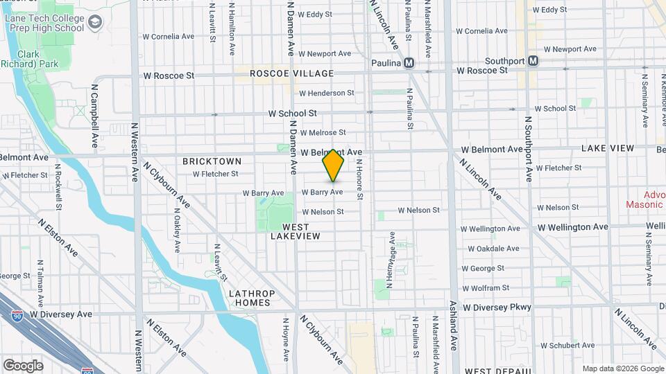 3106 N Wolcott Ave Map and Location Details