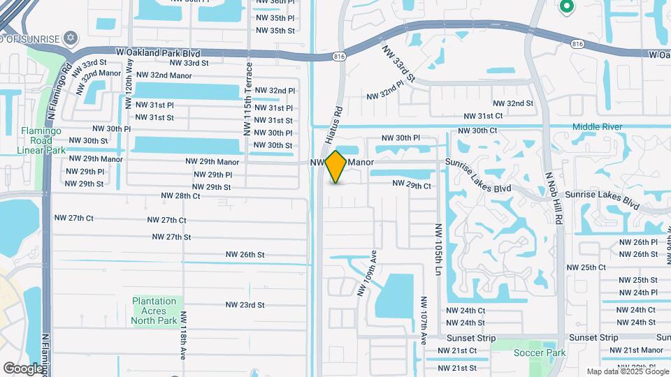10960 NW 29th Ct Map and Location Details