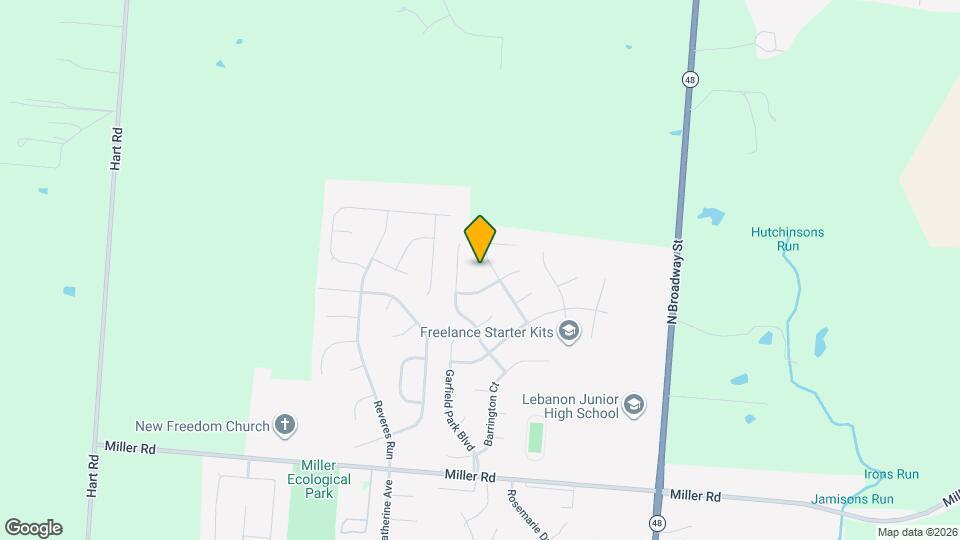 1637 Cantebury Ln Mapa y Detalles de la Ubicación