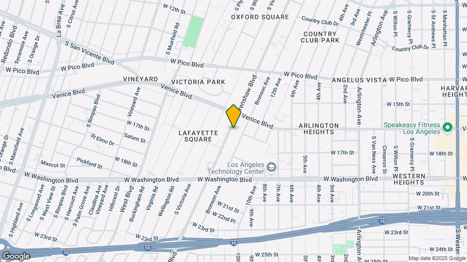 1642 Crenshaw Blvd Map and Location Details