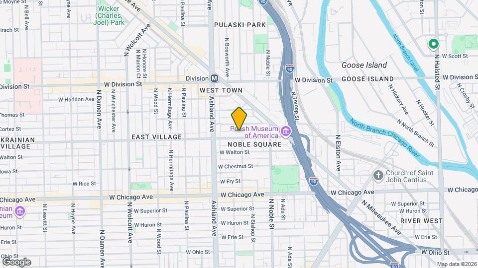 1504 W Augusta Blvd Map and Location Details