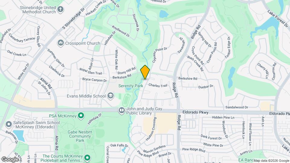 2504 Cypress Point Dr Map and Location Details