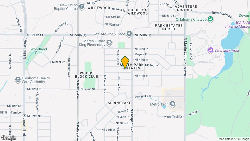 1321 NE 44th St Map and Location Details