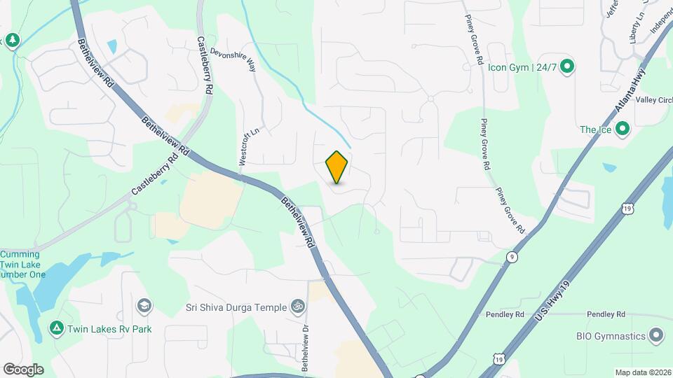 6250 Whirlaway Dr Map and Location Details