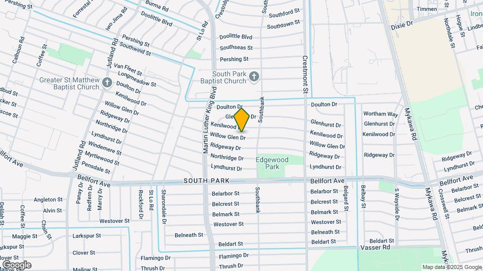 5815 Willow Glen Dr Map and Location Details