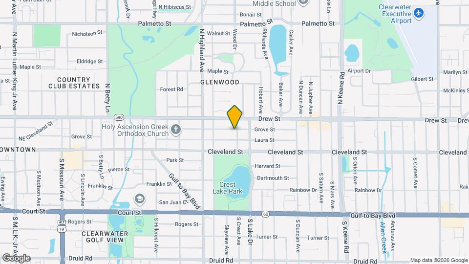 110 N Crest Ave Map and Location Details