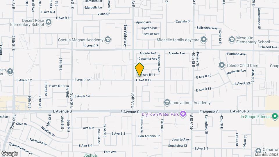 3527 E Ave R12 Map and Location Details