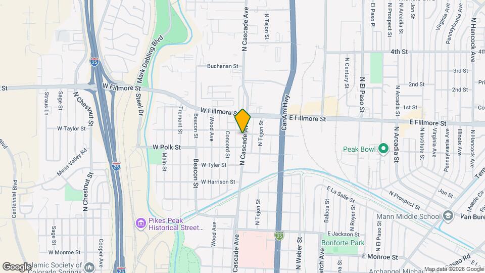2824 N Cascade Ave Map and Location Details