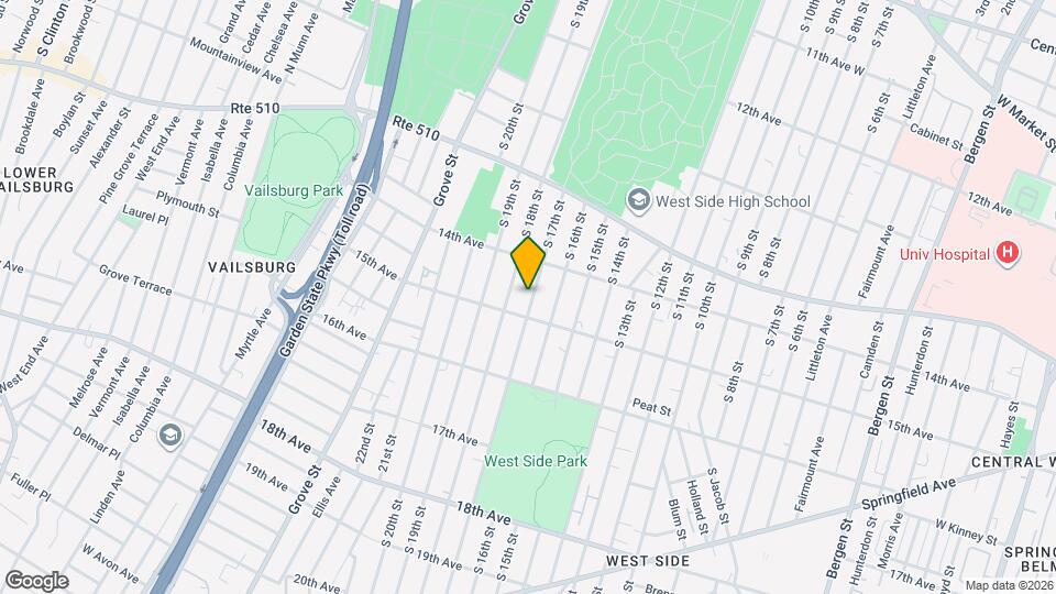 489 S 17th St, Unit 2nd FL Mapa y Detalles de la Ubicación