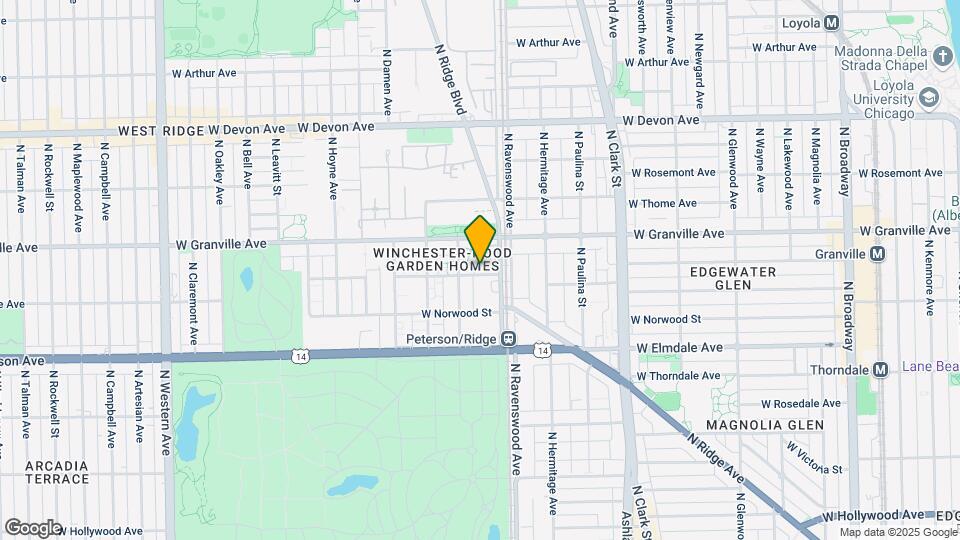 1824 W Hood Ave Map and Location Details
