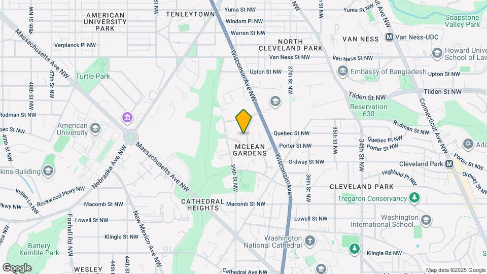 3620 38th St NW Map and Location Details