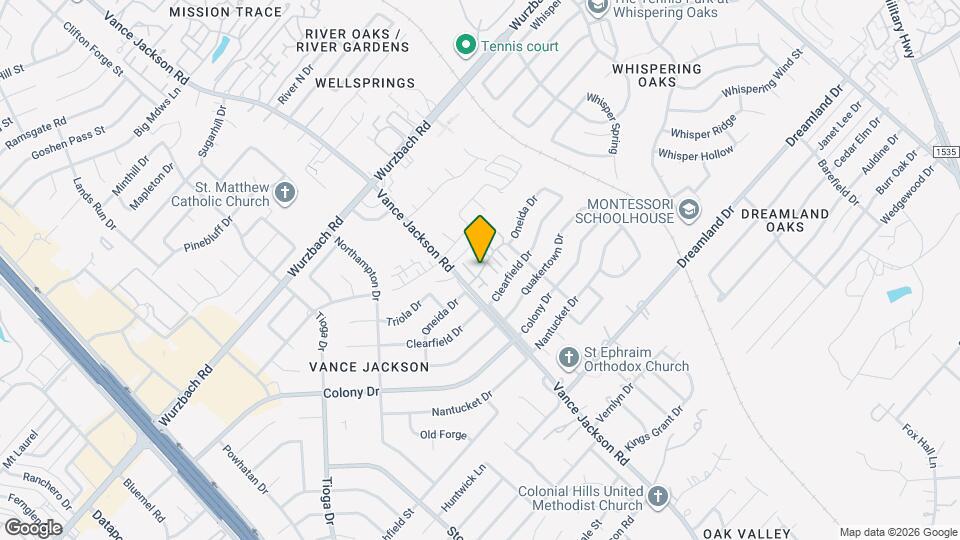 6106 Vance Jackson Rd, Unit 42 Map and Location Details