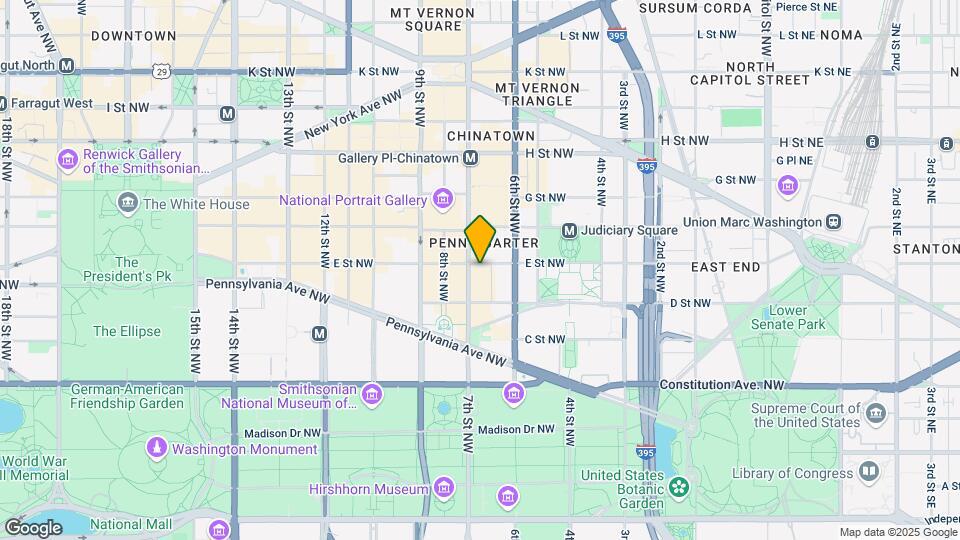 624 E St NW Map and Location Details
