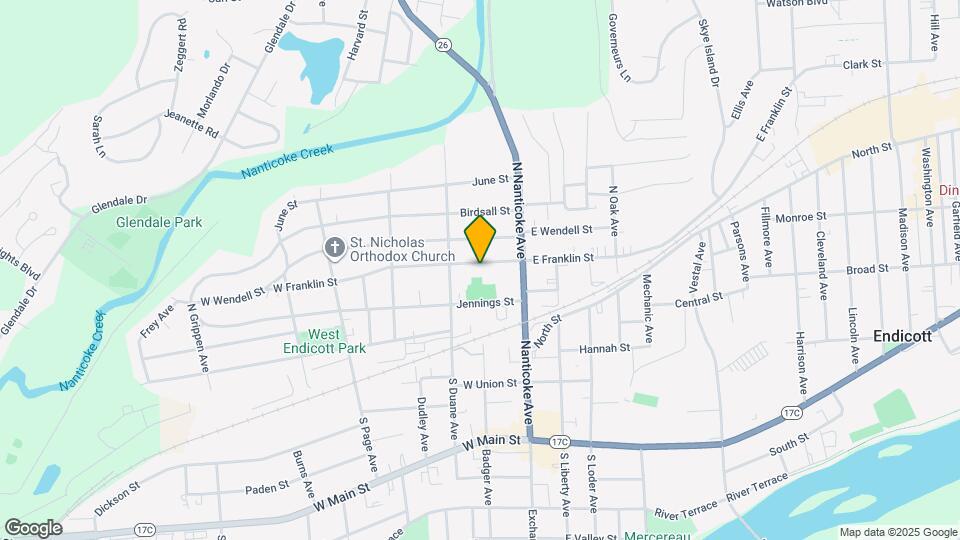 118 W Franklin St Map and Location Details