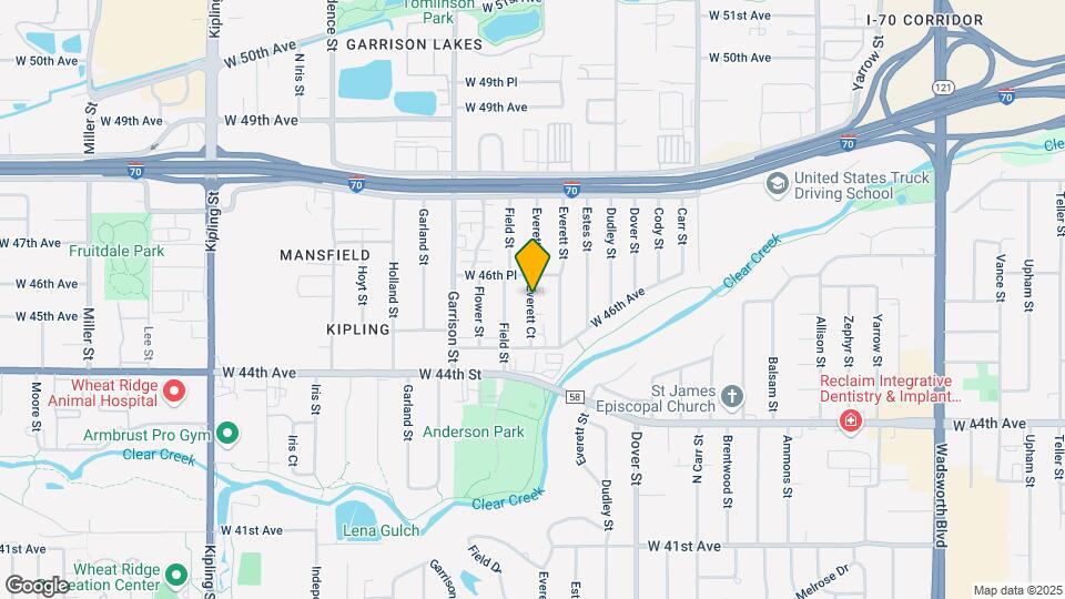 4574 Everett Ct Map and Location Details
