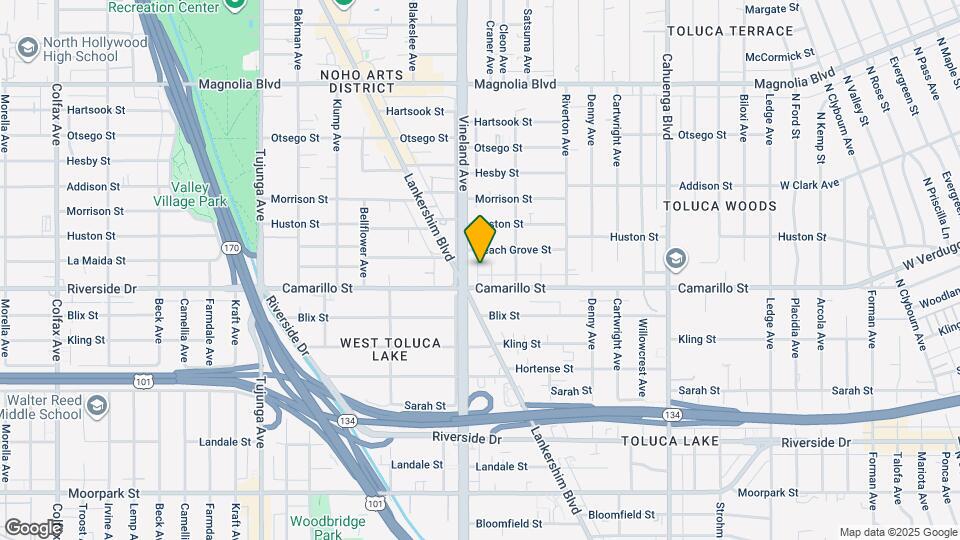 4829 Craner Ave Map and Location Details