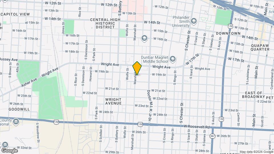 1903 Marshall St Map and Location Details
