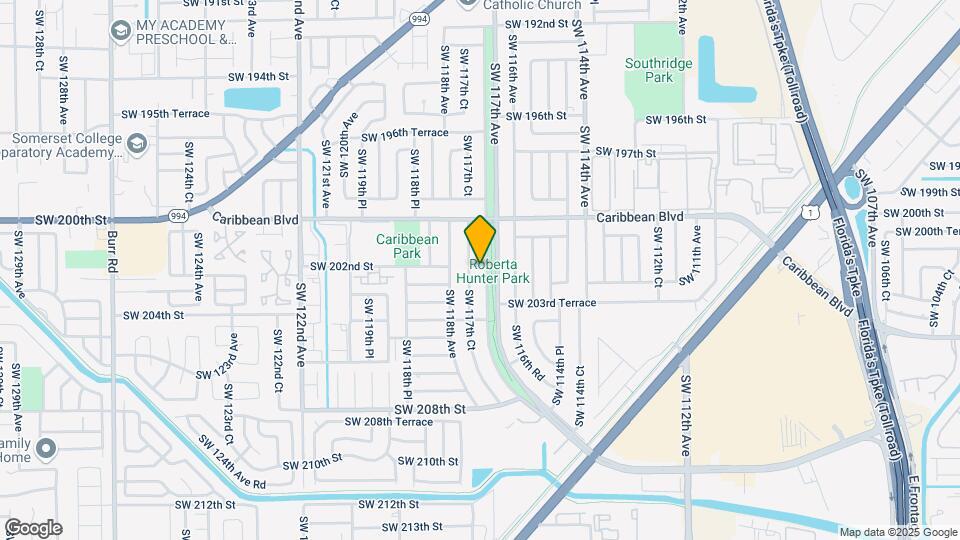 20200 SW 117th Ave Mapa y Detalles de la Ubicación