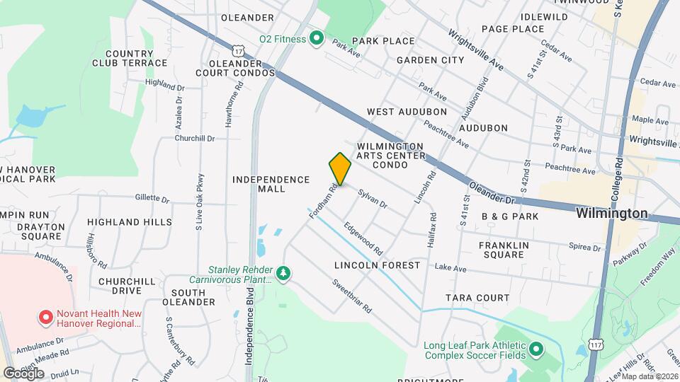 1705 Fordham Rd Map and Location Details