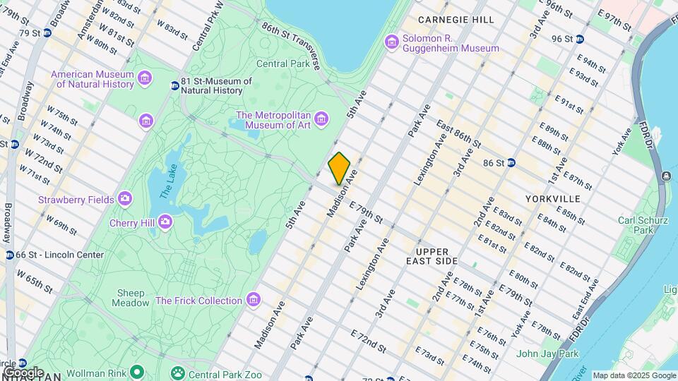 1040 Madison Ave Mapa y Detalles de la Ubicación