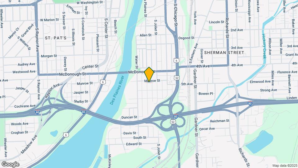 454 S Des Plaines St Map and Location Details