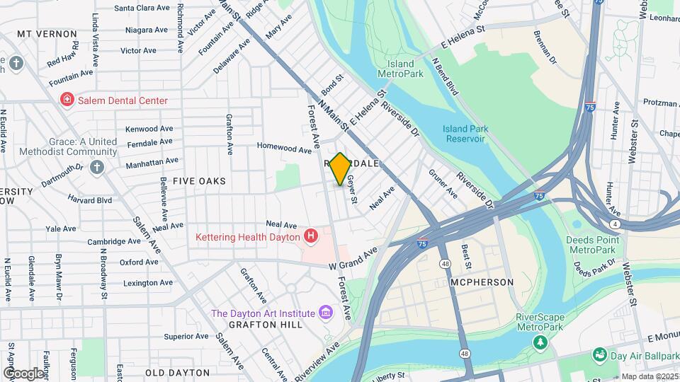453 Brightwood Ave Map and Location Details