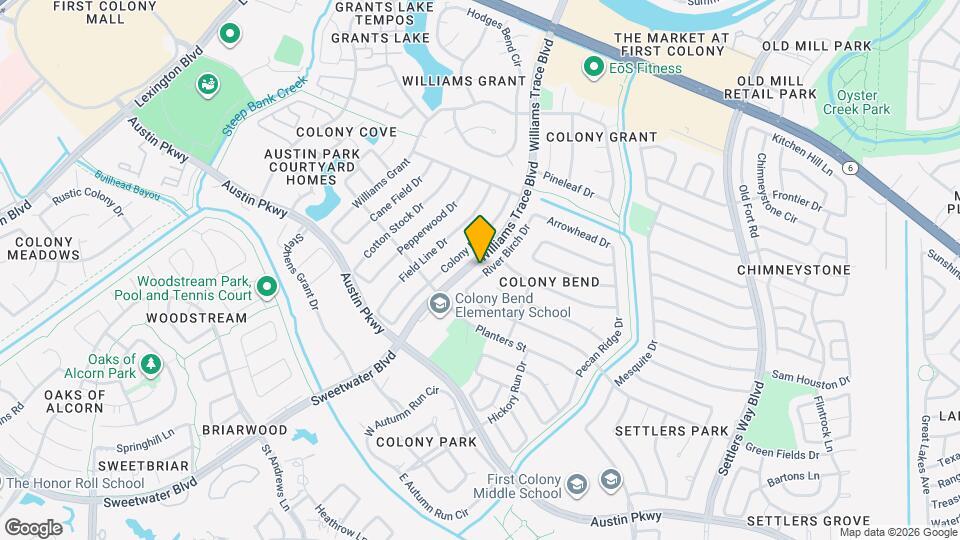 2822 River Birch Dr Map and Location Details