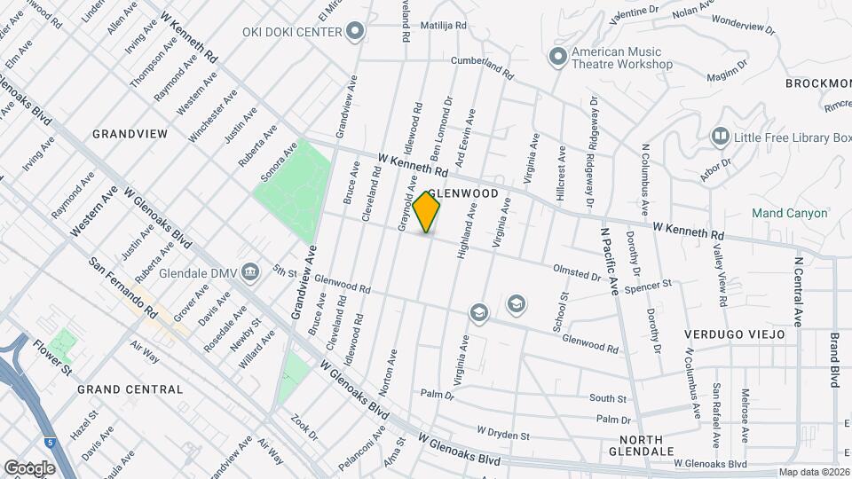 1369 Norton Ave Map and Location Details