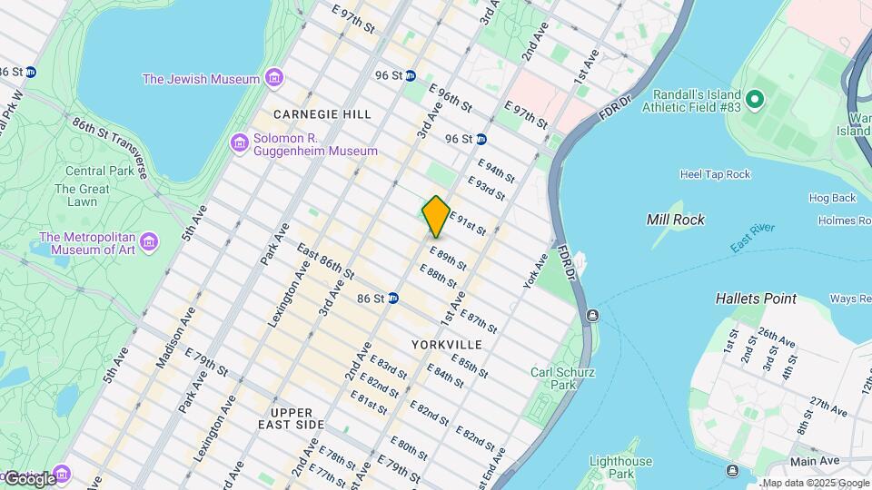 303 E 89th St Map and Location Details