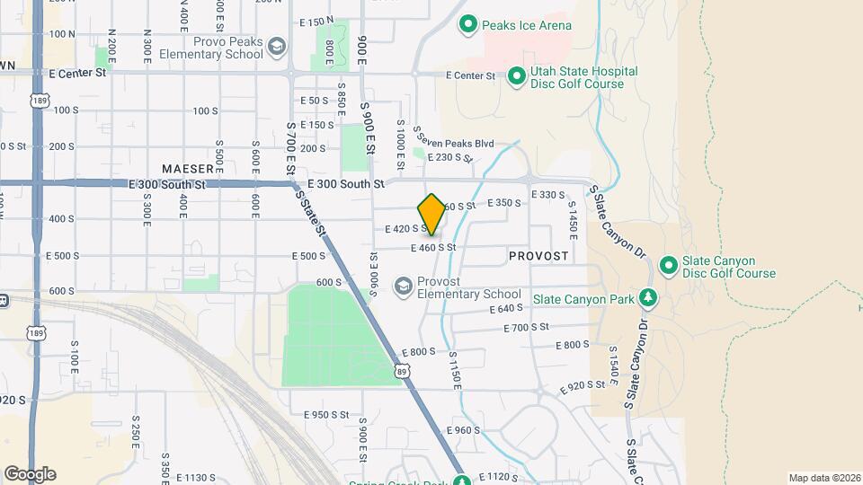 1083 E 460 S St Map and Location Details