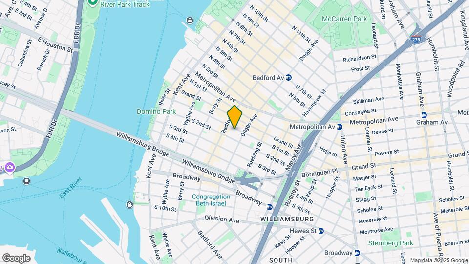 156 S 1st St Map and Location Details