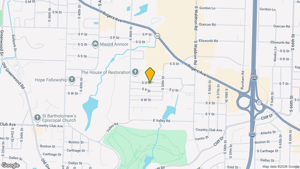 4726 S U St Map and Location Details