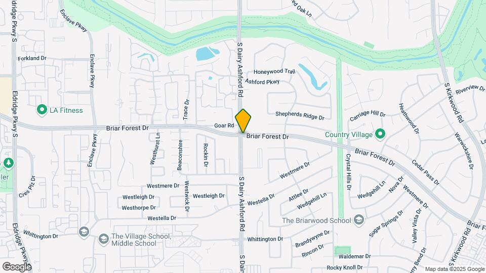 12599 Briar Forest Dr Map and Location Details