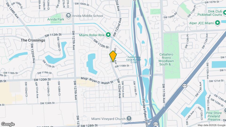 11721 SW 122nd Ave Mapa y Detalles de la Ubicación