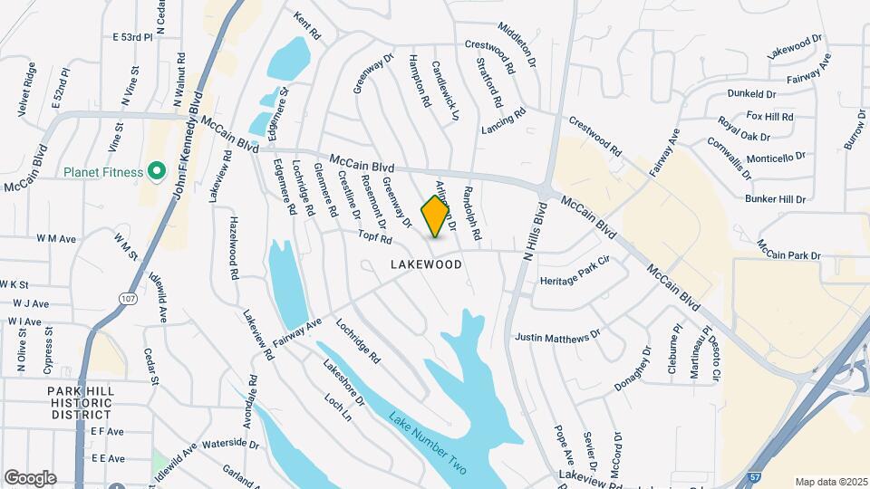 4404 Greenway Dr Map and Location Details