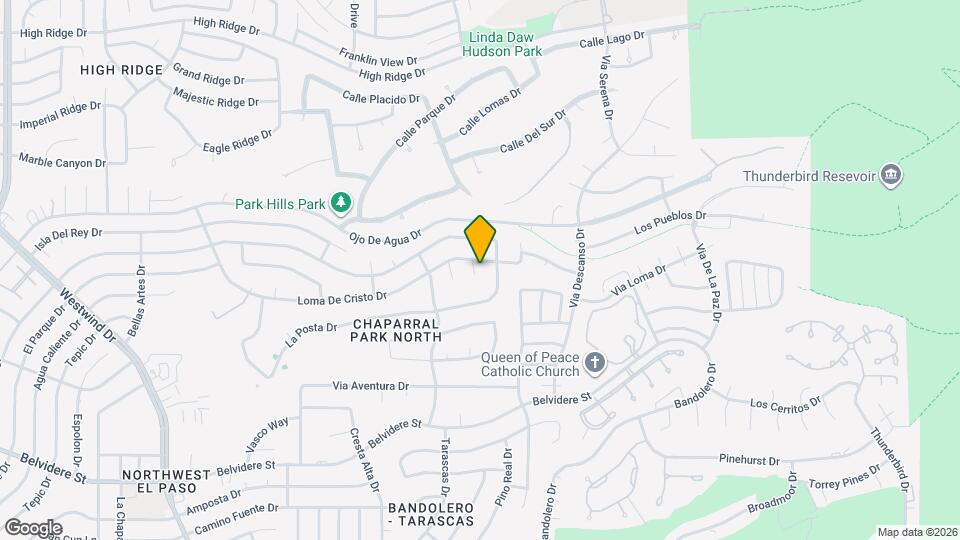 908 Los Pinos Way Map and Location Details