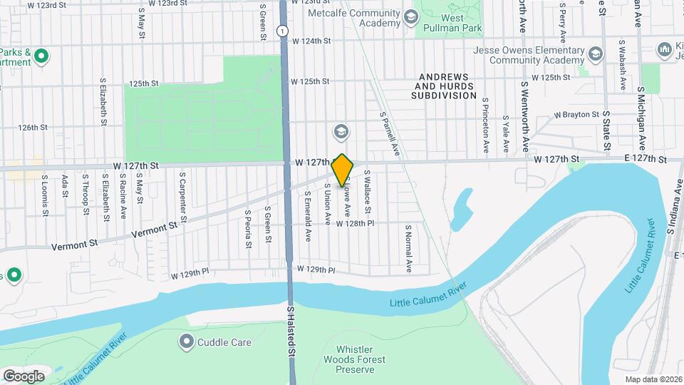 12748 S Lowe Ave Map and Location Details