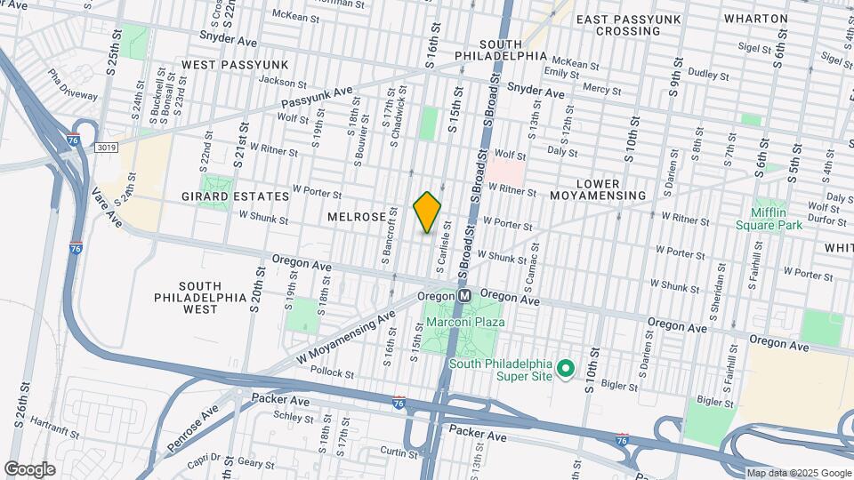 1507 W Shunk St Map and Location Details