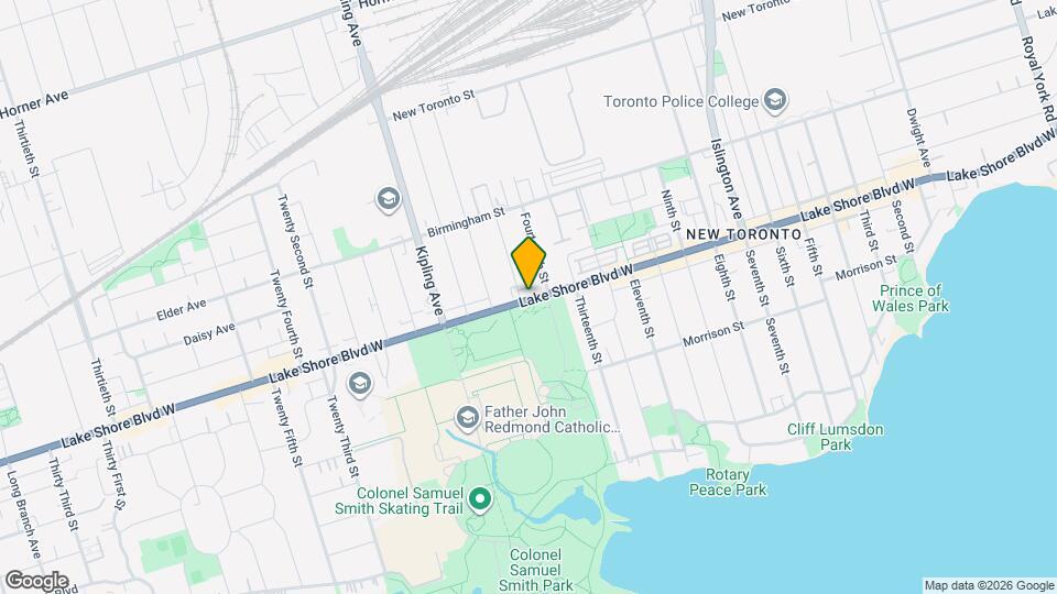 3110 Lake Shore Blvd W Map and Location Details