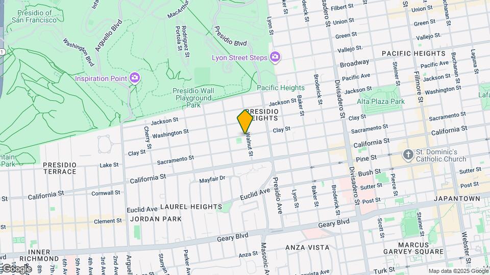 3401 Clay St Map and Location Details