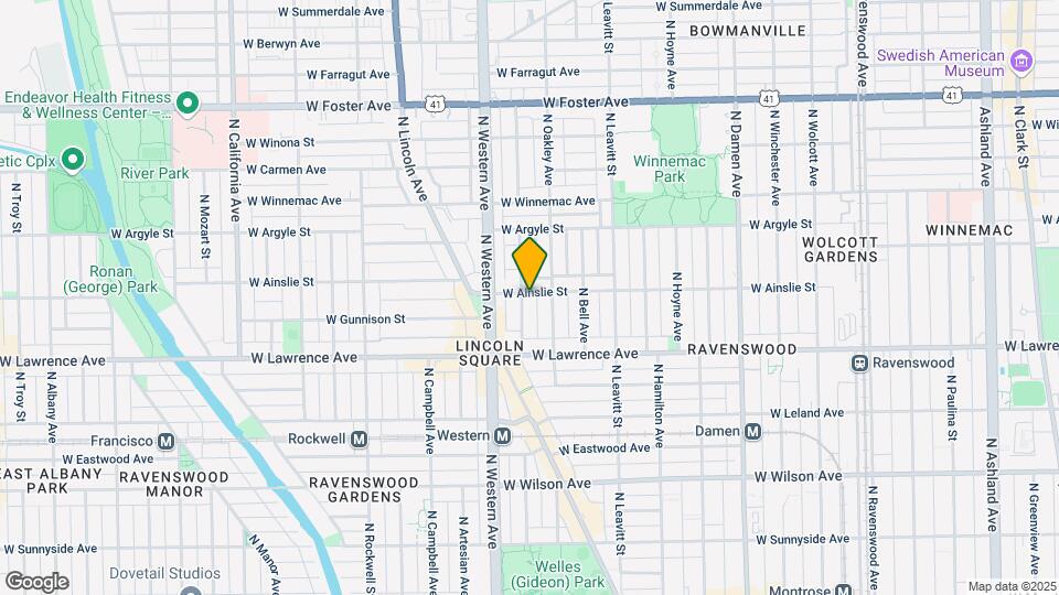 2315 W Ainslie St Mapa y Detalles de la Ubicación