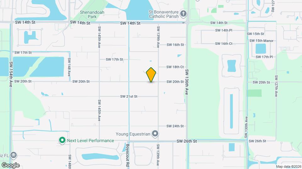 14000 SW 20th St Map and Location Details
