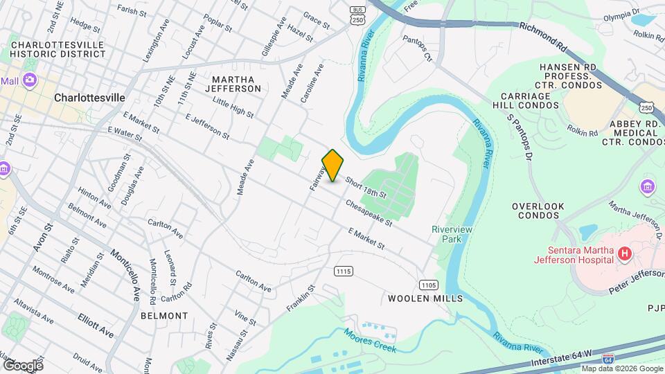 1411 Chesapeake St Map and Location Details