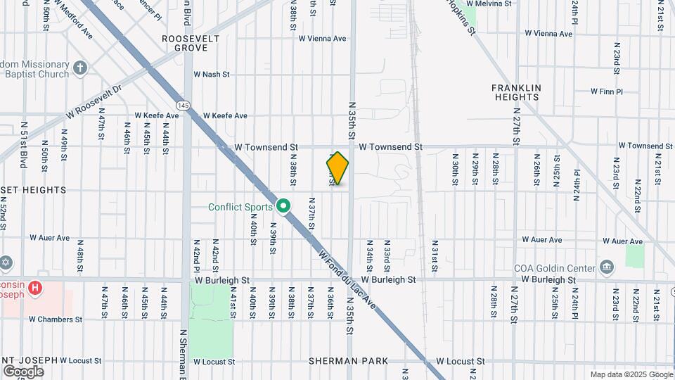 3528 W Concordia Ave Map and Location Details