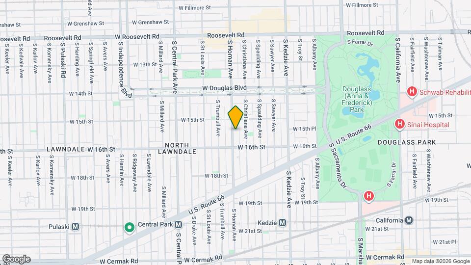 1529 S Homan Ave Mapa y Detalles de la Ubicación