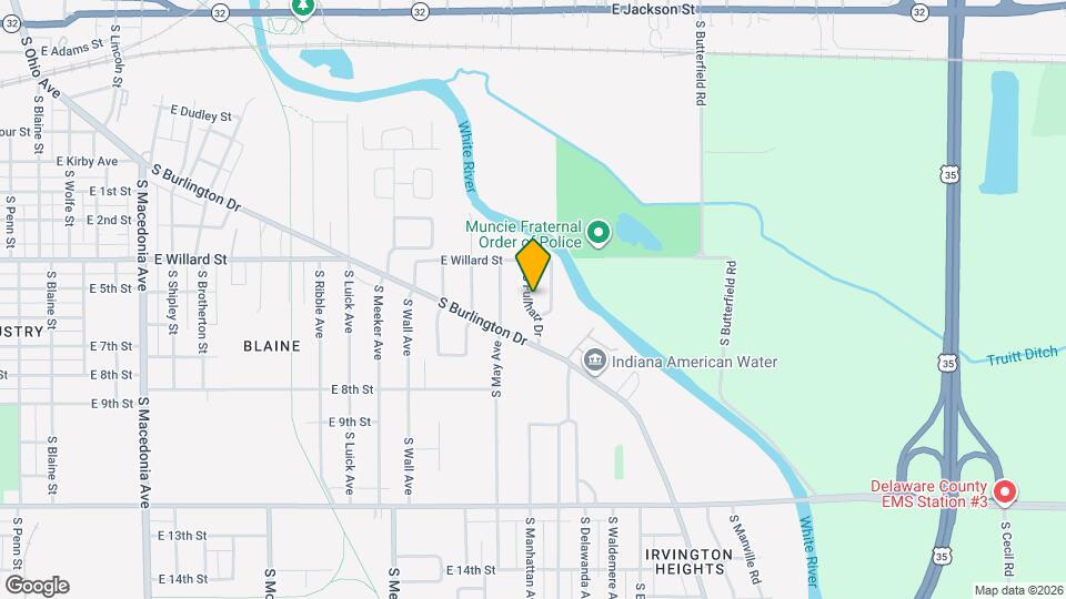 1208 S Fullhart Dr Mapa y Detalles de la Ubicación