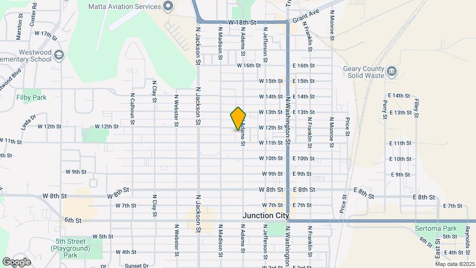 1118 N Adams St Map and Location Details