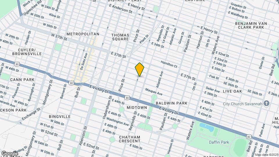 601 E 39th St Map and Location Details