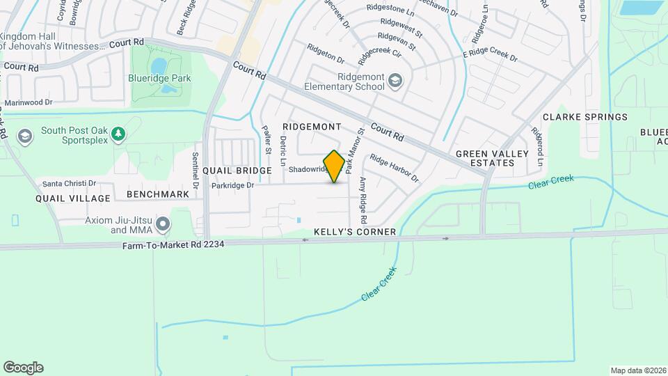 5019 Parkridge Dr Map and Location Details